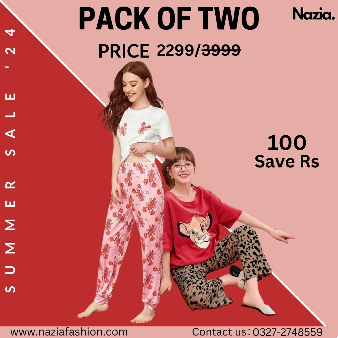 Pack of Two Printed Night Suit Set 1