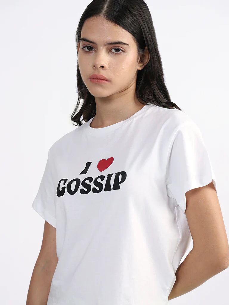 Gossip Printed T-Shirt with Short