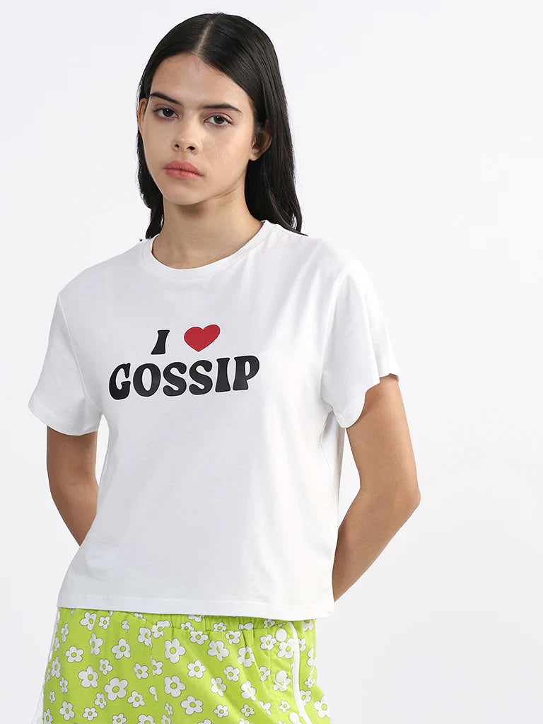 Gossip Printed T-Shirt with Short