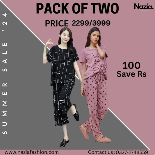 Pack of Two Printed Night Suit Set 6