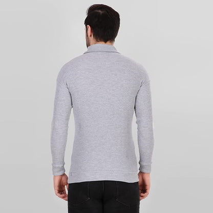 Grey High Neck for Men's