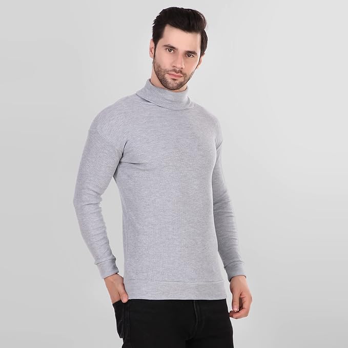 Grey High Neck for Men's