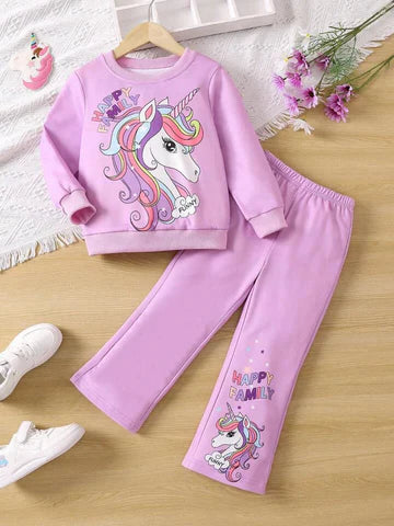 Happy Family Printed Fleece Winter Suit For Kids