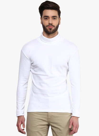 White High Neck for Men's